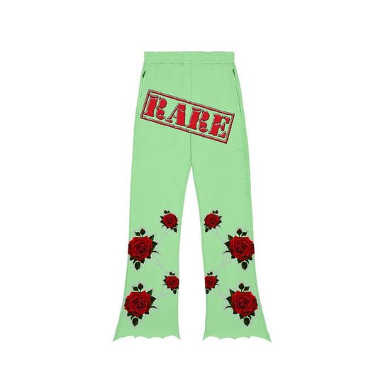 “Clover” Rose Green Flares